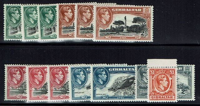 Image of Gibraltar SG 121/31 LMM British Commonwealth Stamp